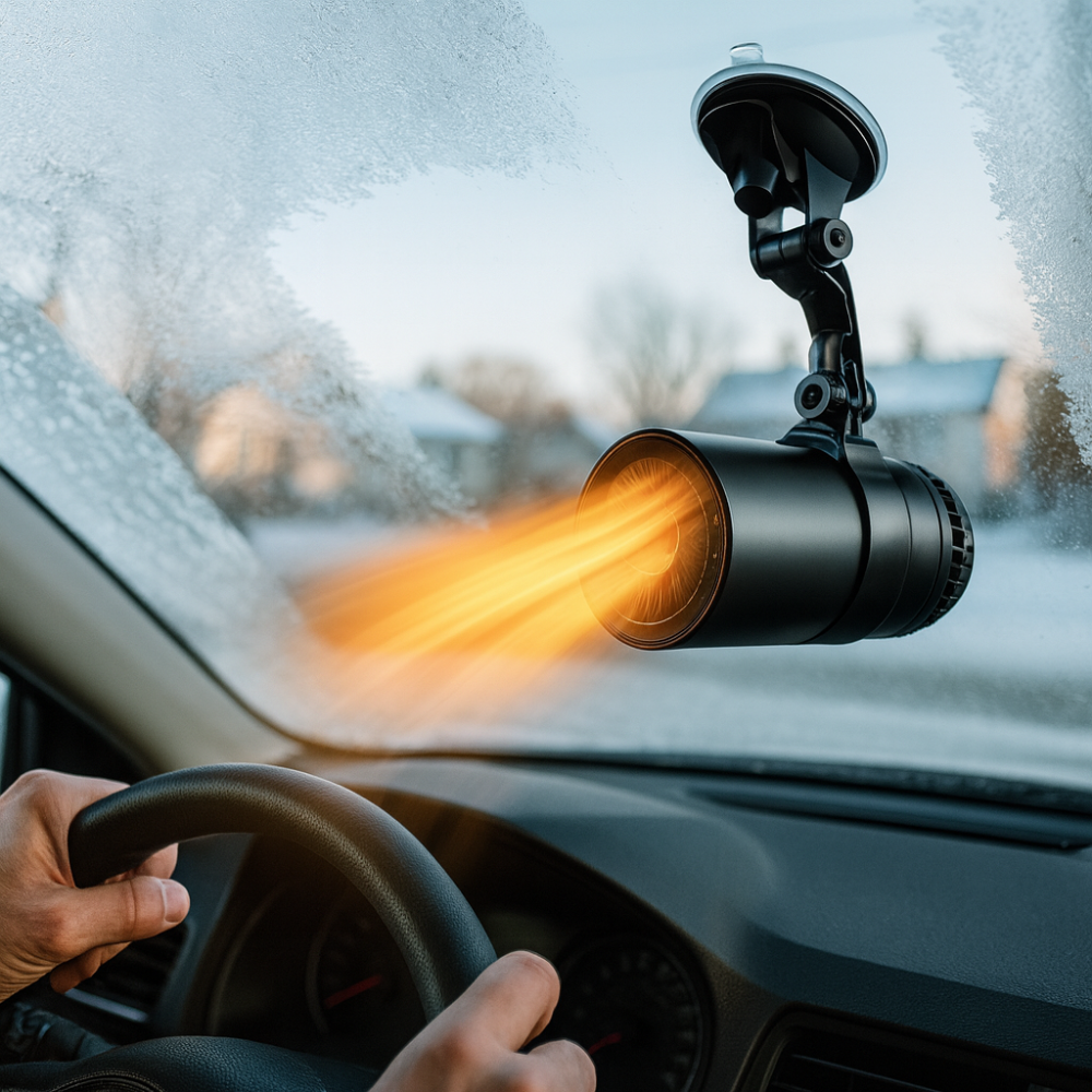 Chauffe Auto Portable 12V Rapide Défrost et Chauffage - Foivo