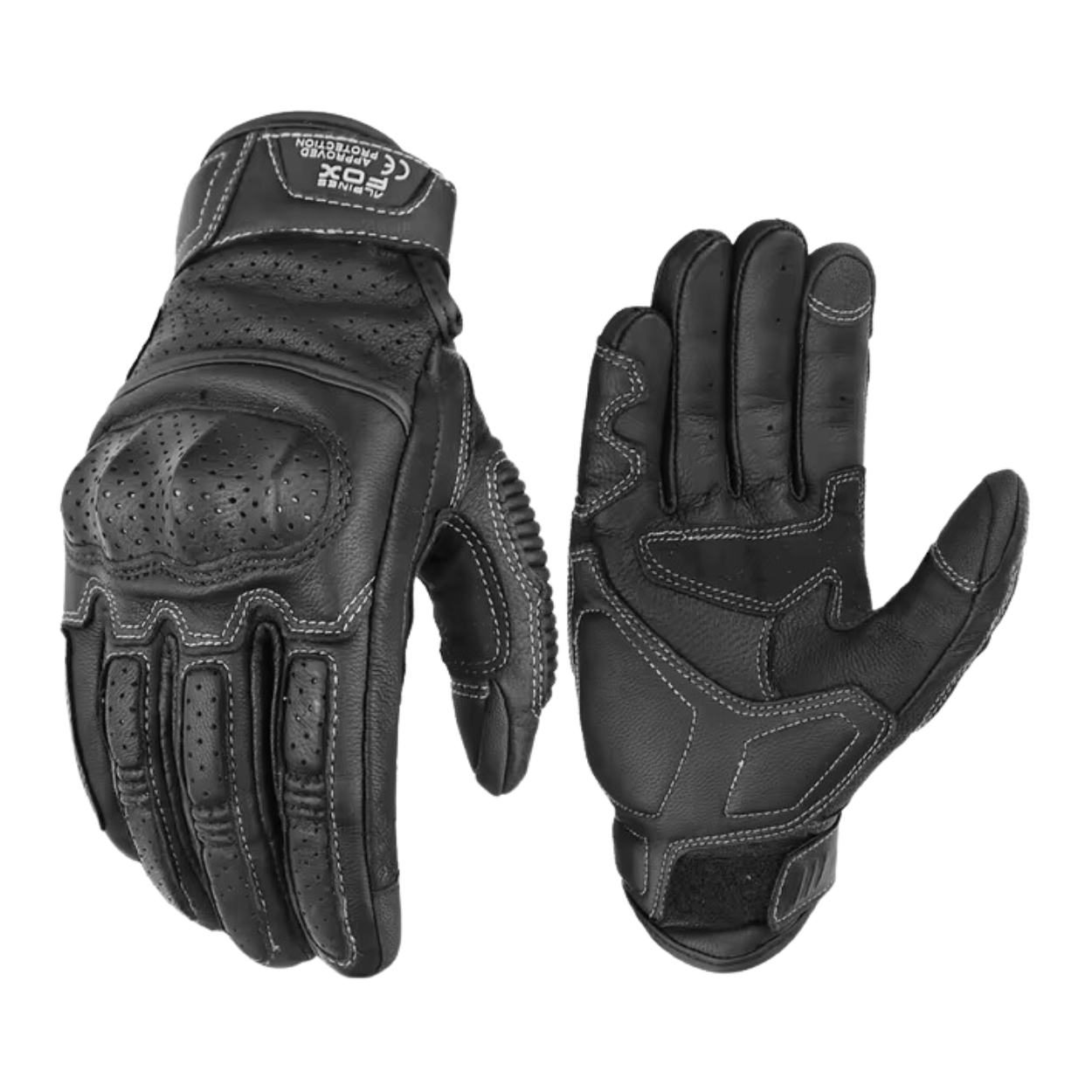 Classic Leather Motorcycle Gloves