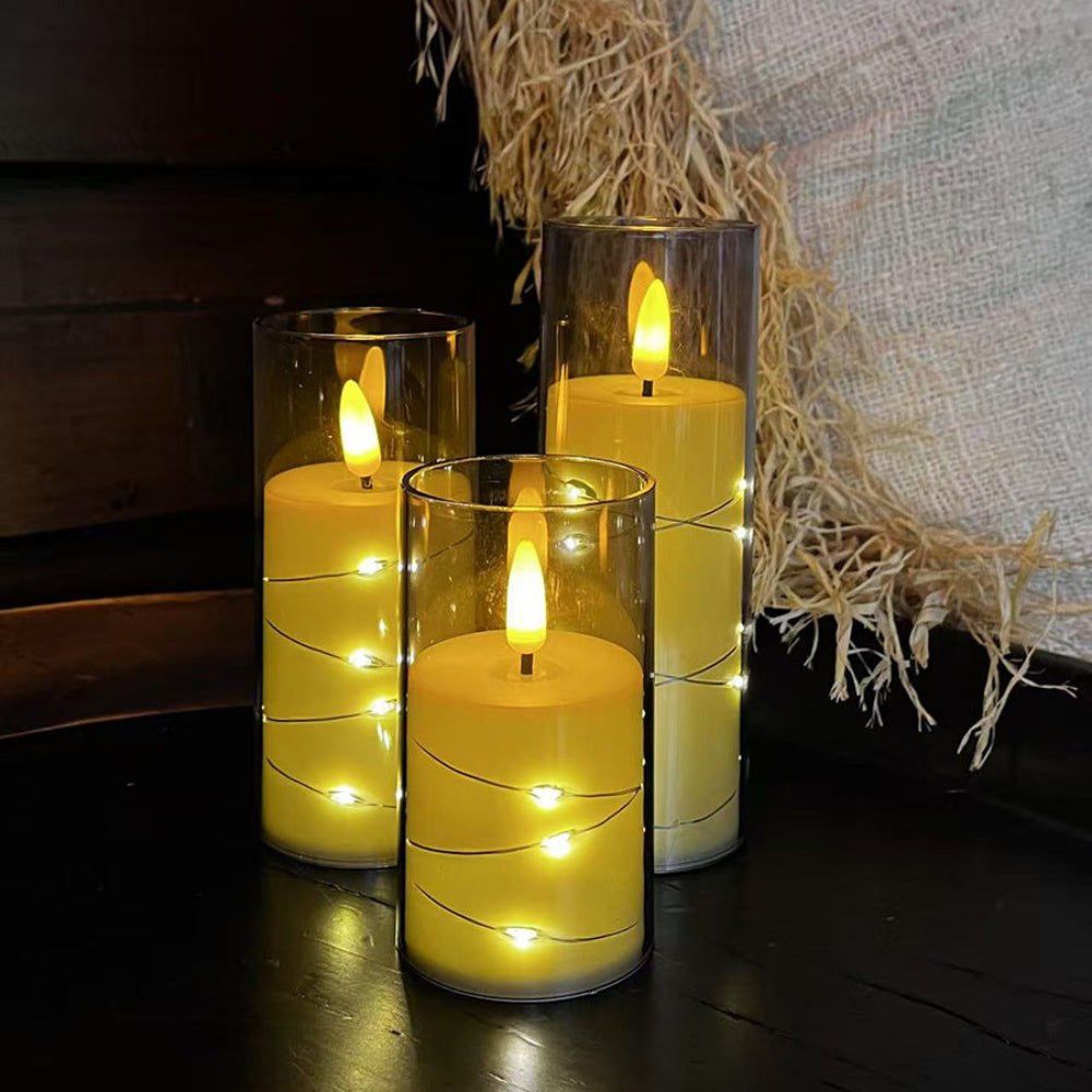 Adjustable LED Candles with Remote Control for Warm Atmosphere