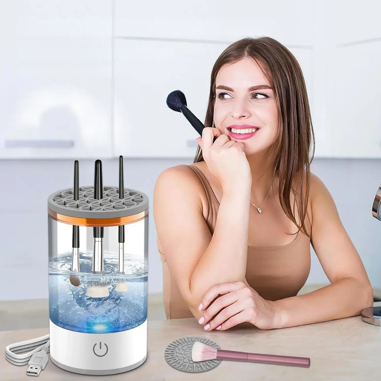 Ultrasonic Cleaner for Makeup Brushes