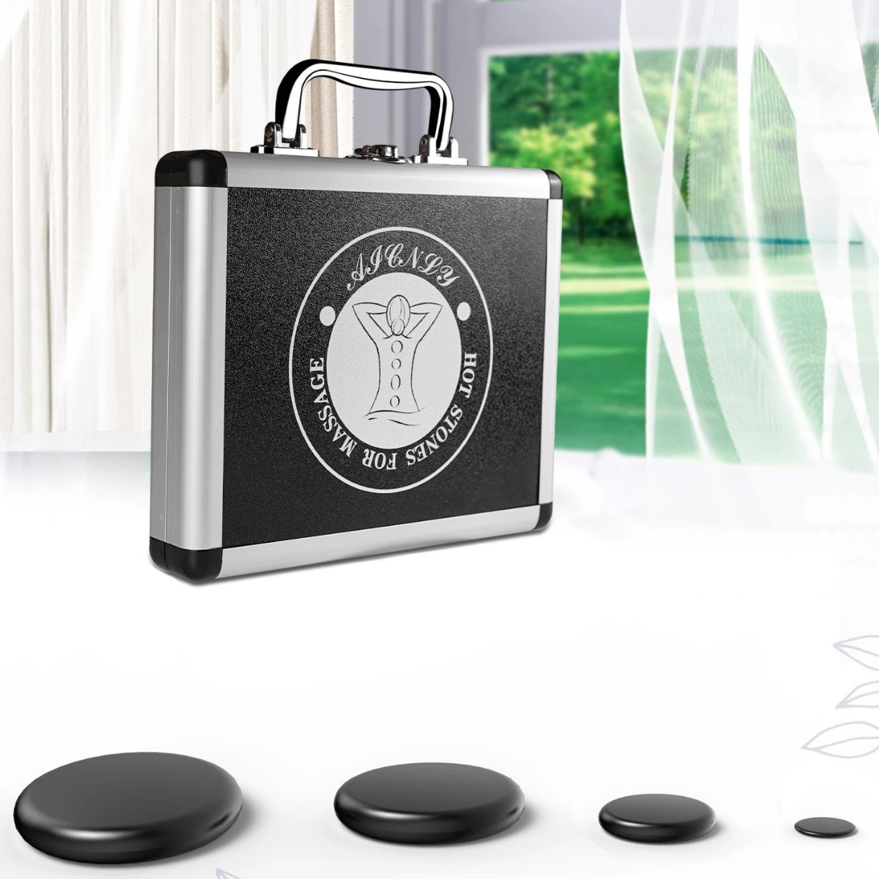 Basalt Heating Stone with Built-in Heater for Massage