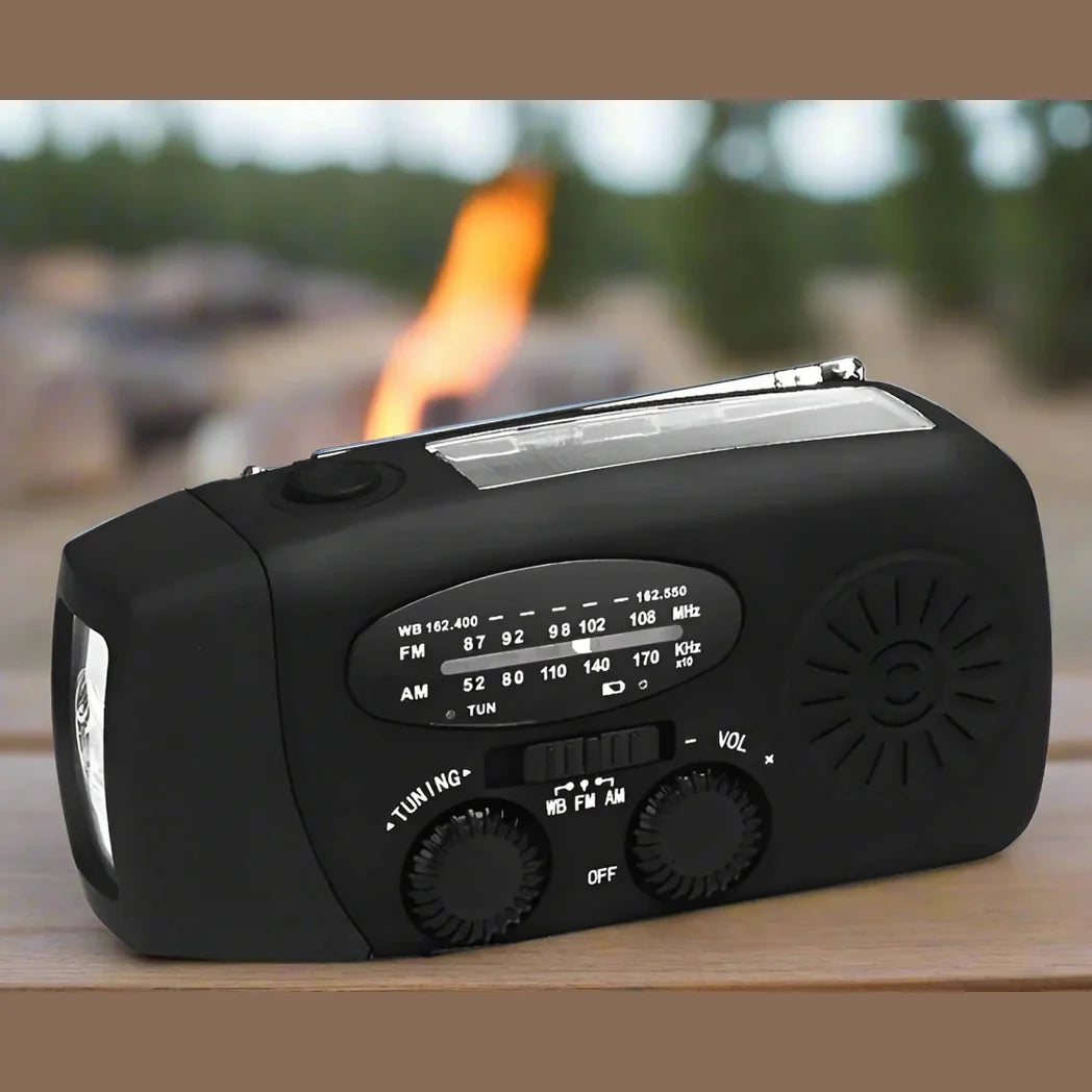 Solar Energy Emergency Radio for Outdoor Use