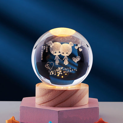 Elegant Crystal Night Lamp