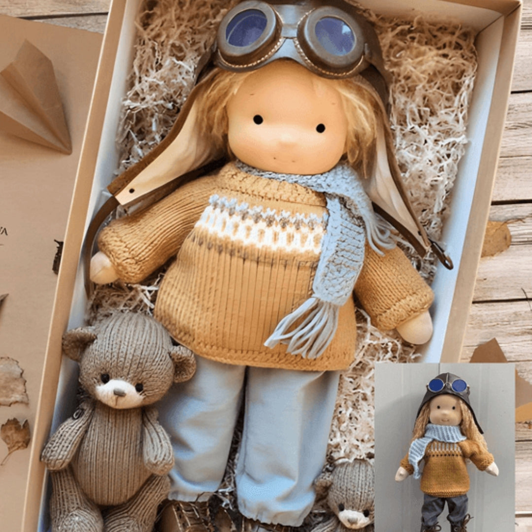Handmade Cotton Doll for Children, Creative Educational Toy