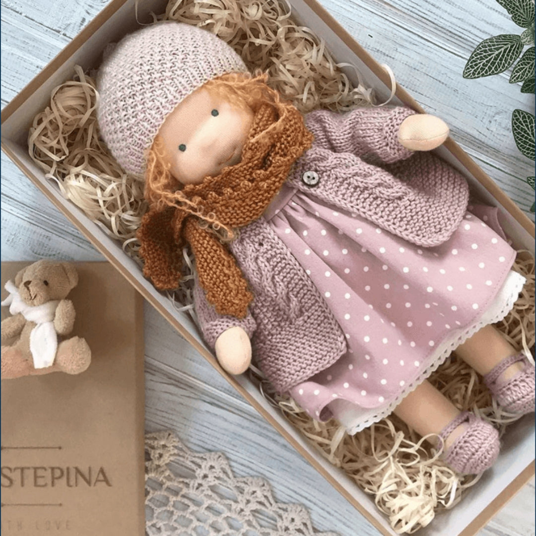 Handmade Cotton Doll for Children, Creative Educational Toy