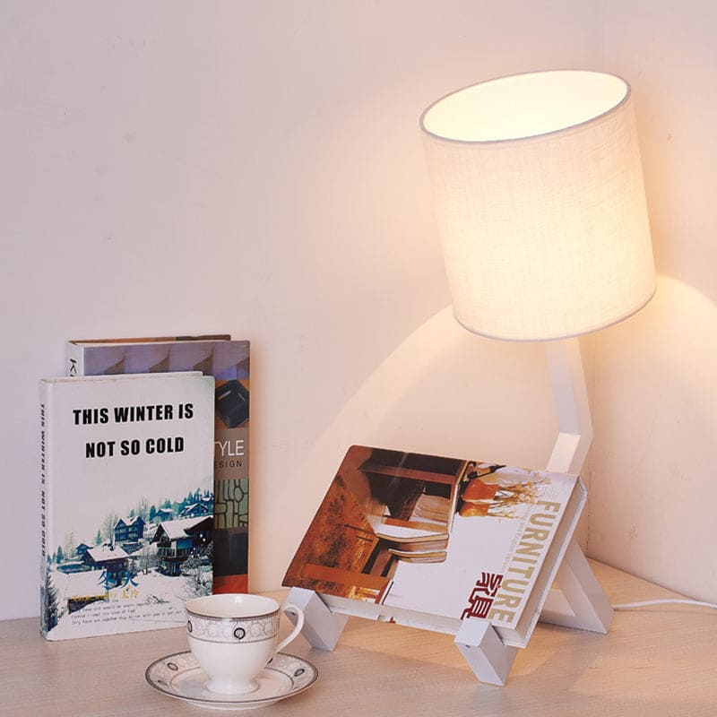 Nordic Style Table Lamp with Storage