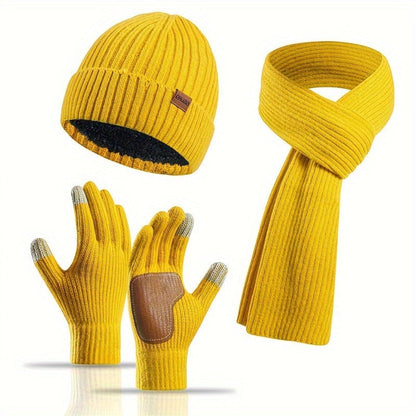 3-Piece Warm and Comfortable Knitted Winter Set