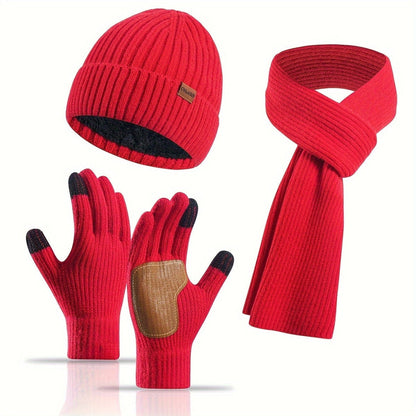 3-Piece Warm and Comfortable Knitted Winter Set