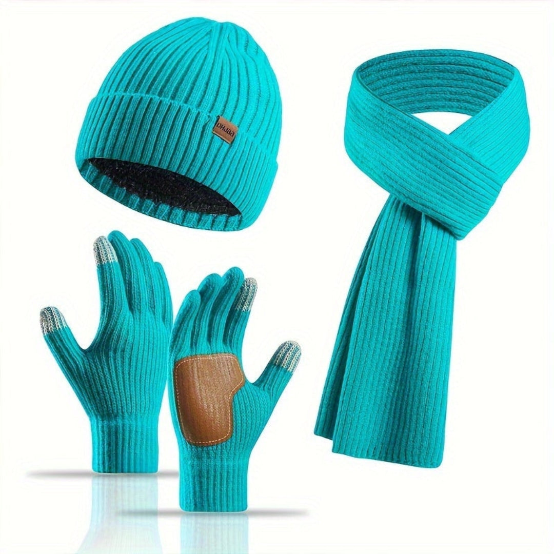3-Piece Warm and Comfortable Knitted Winter Set