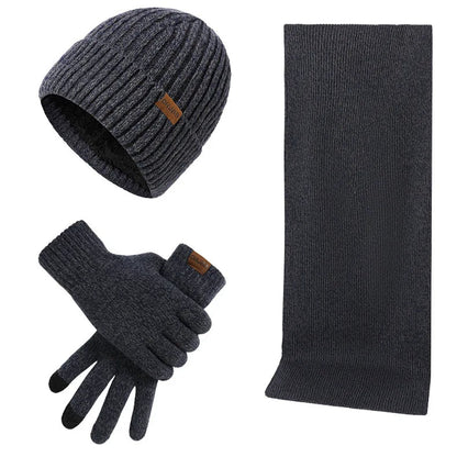 Warm Winter Set with Hat, Scarf, and Gloves