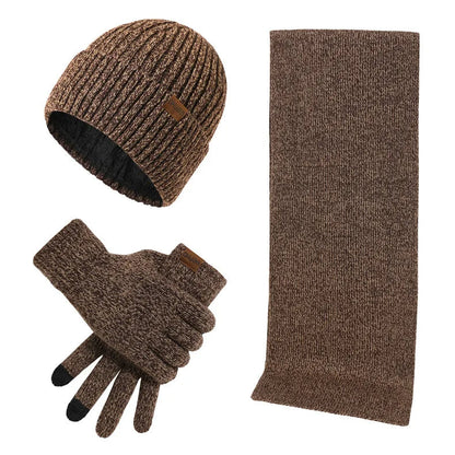 Warm Winter Set with Hat, Scarf, and Gloves