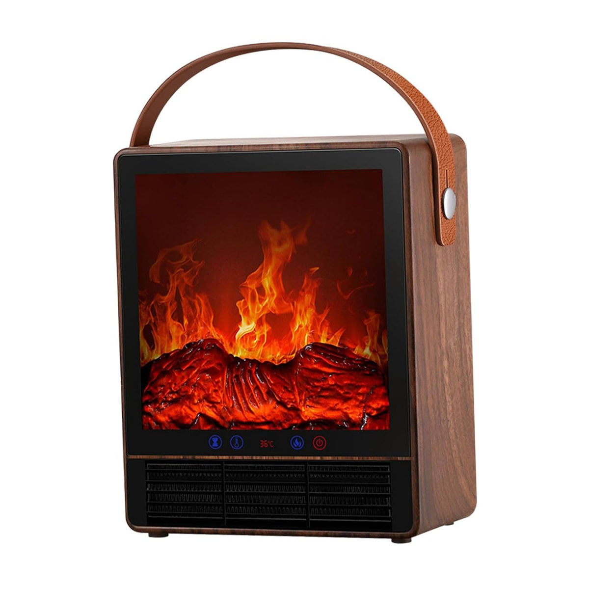 Electric Fireplace with Realistic Flame Design