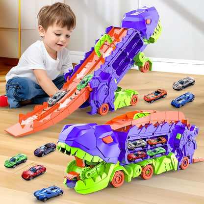Dino Garou Toy Vehicle with Racing Track