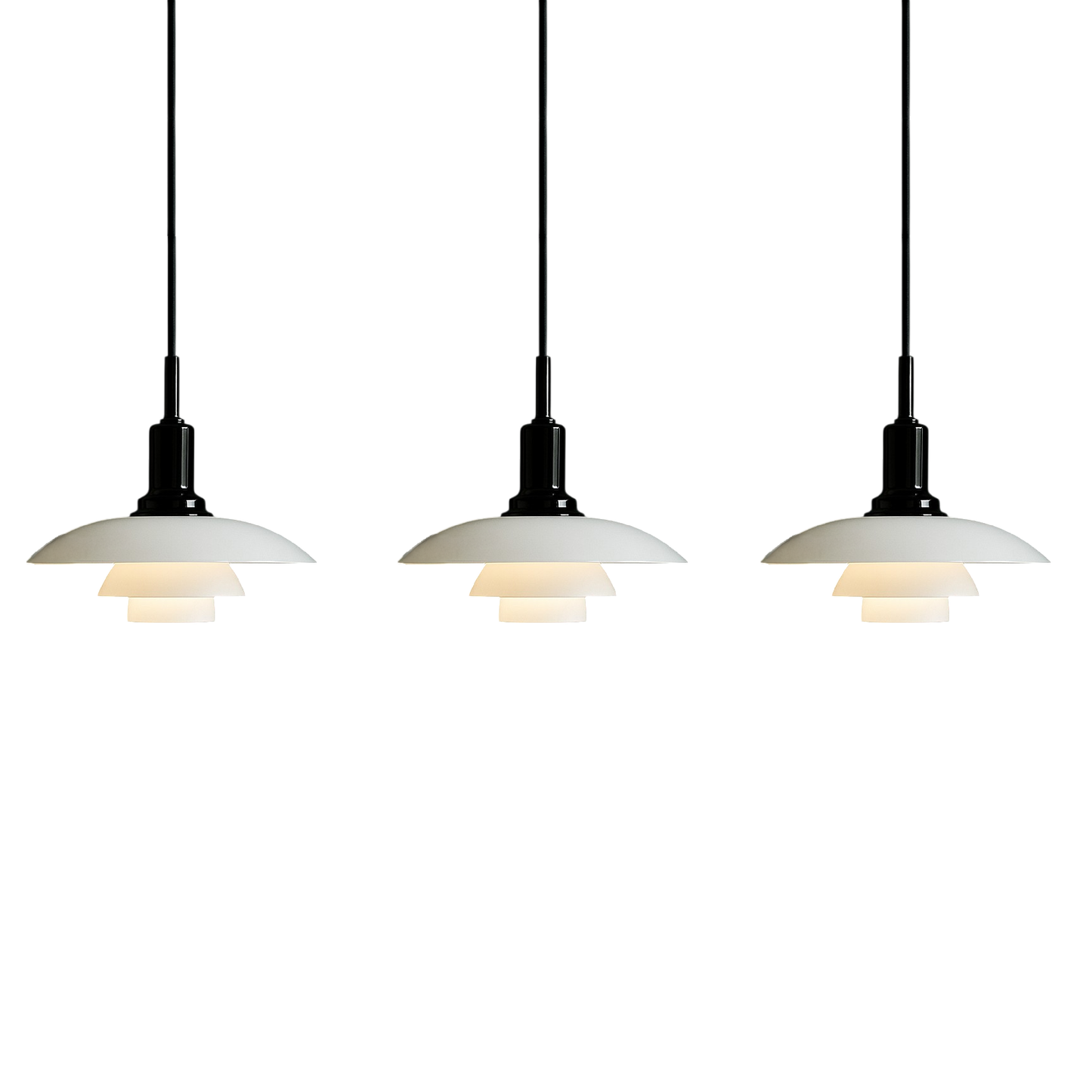 Elegant Scandinavian Hanging Light with 3 Heads