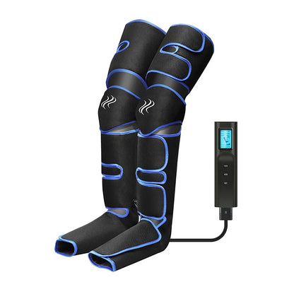 Heated relaxing foot and leg massager