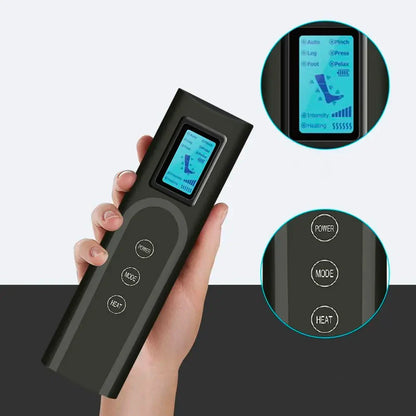 Heated relaxing foot and leg massager