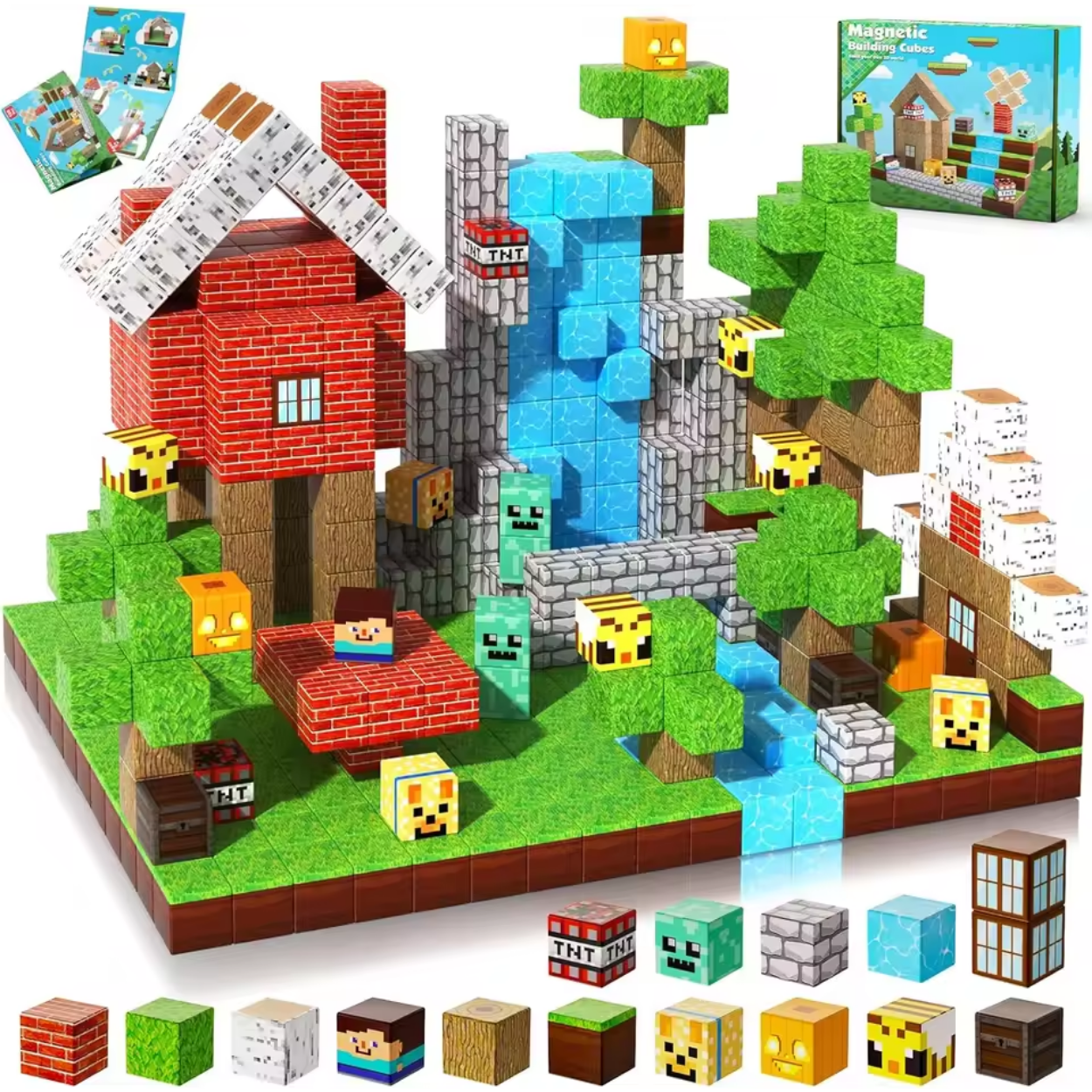 Magnetic Building Blocks Kids' Architecture Set