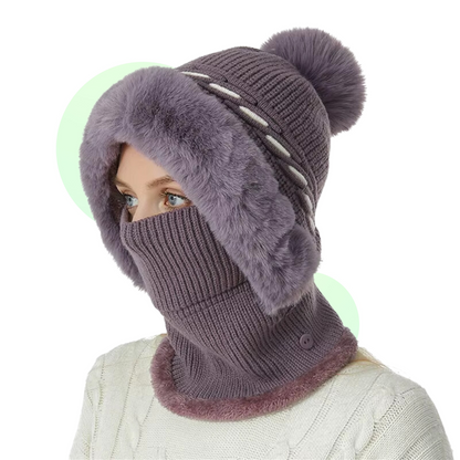 Bonnet Écharpe Polaire 2 en 1 Doux et Chaud - Marcherelle