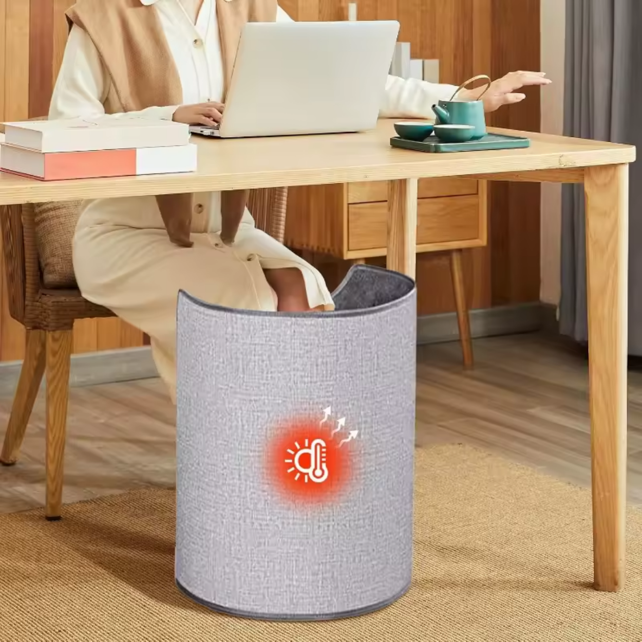 Adjustable Electric Leg Warmer with Massager Function