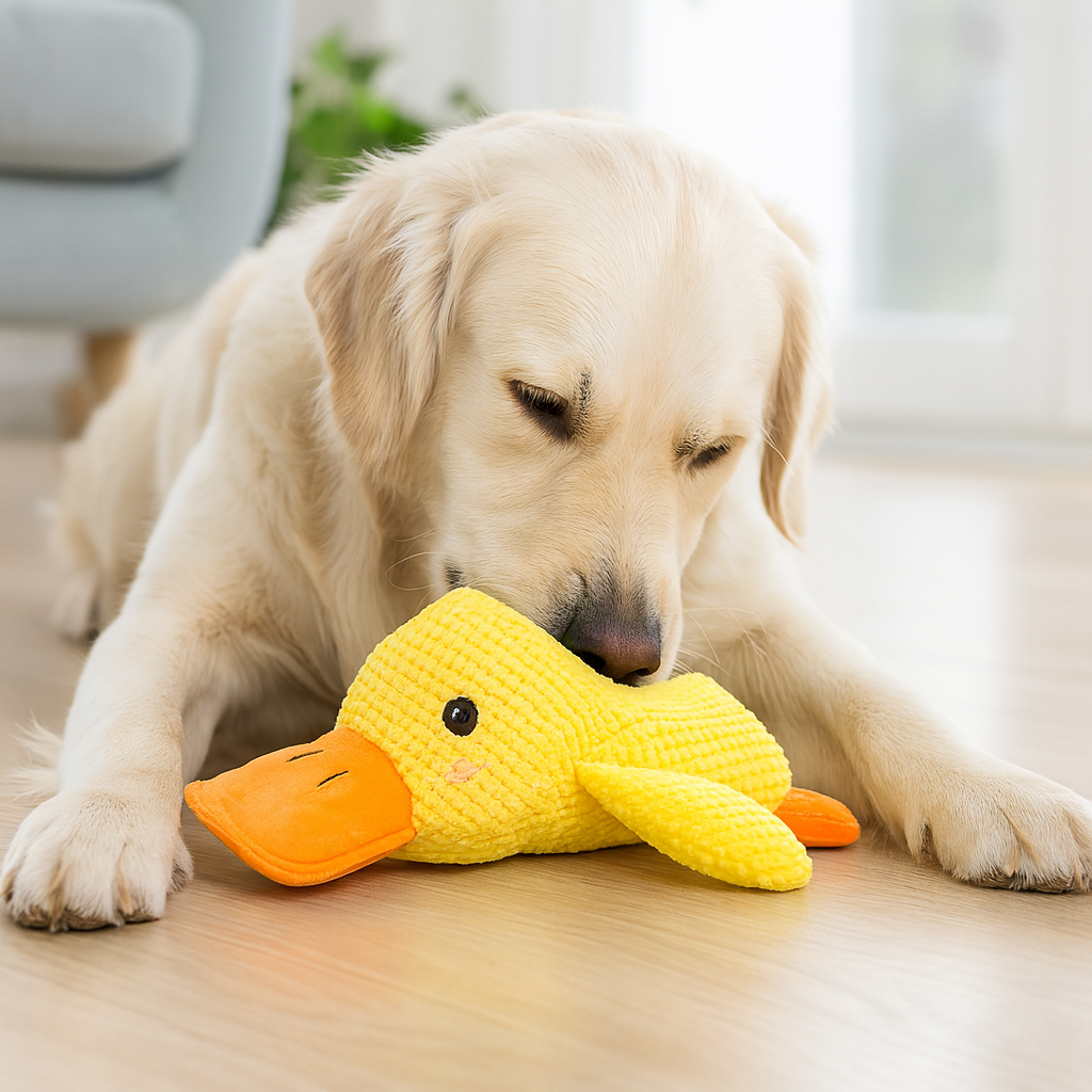 Jouet Canard en Peluche Mignon et Sonore pour Chiens - Foivo