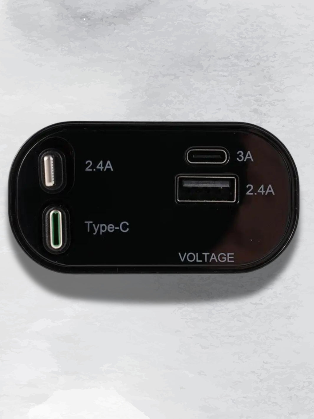 4-Port Fast and Retractable Car Charger