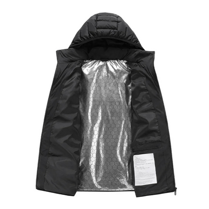 Electric Heated Down Jacket with 21 Adjustable Heat Zones