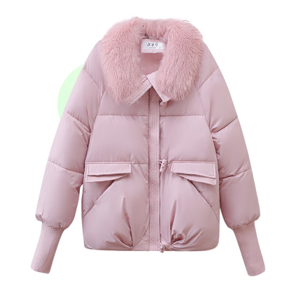 Parka Hiver Court avec Capuche Fourrée - Marcherelle