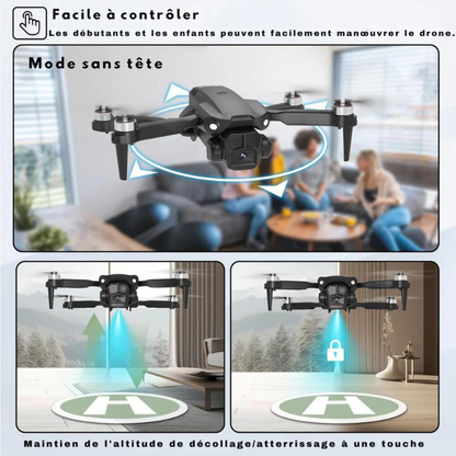 Marcherelle™ | Portable drone with dual camera – Intelligent stabilization and live video