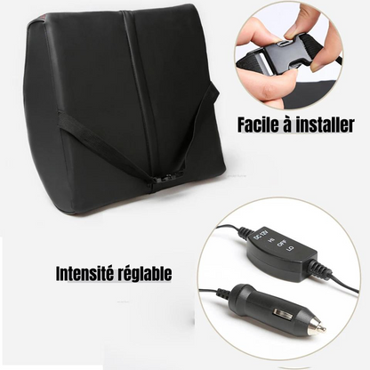 Heated Car Lumbar Support Cushion with Vibration