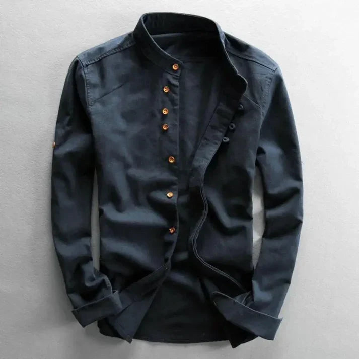 Men's Japanese Shirt with Dragon Print
