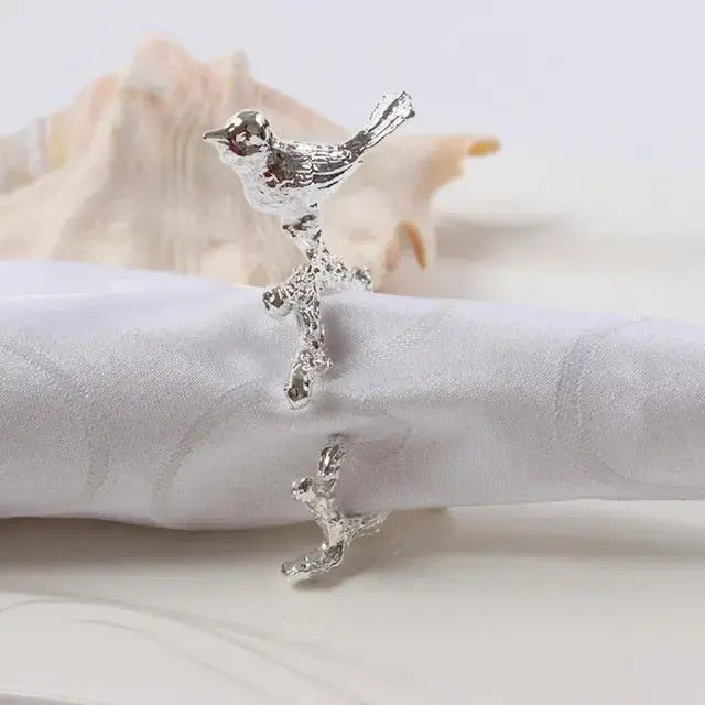 Elegant Flower Decoration and Napkin Ring Set