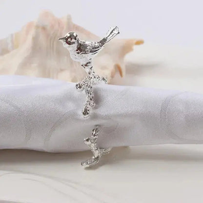 Elegant Flower Decoration and Napkin Ring Set
