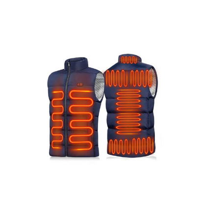 Electric Heated Vest with 9 Adjustable Heat Zones