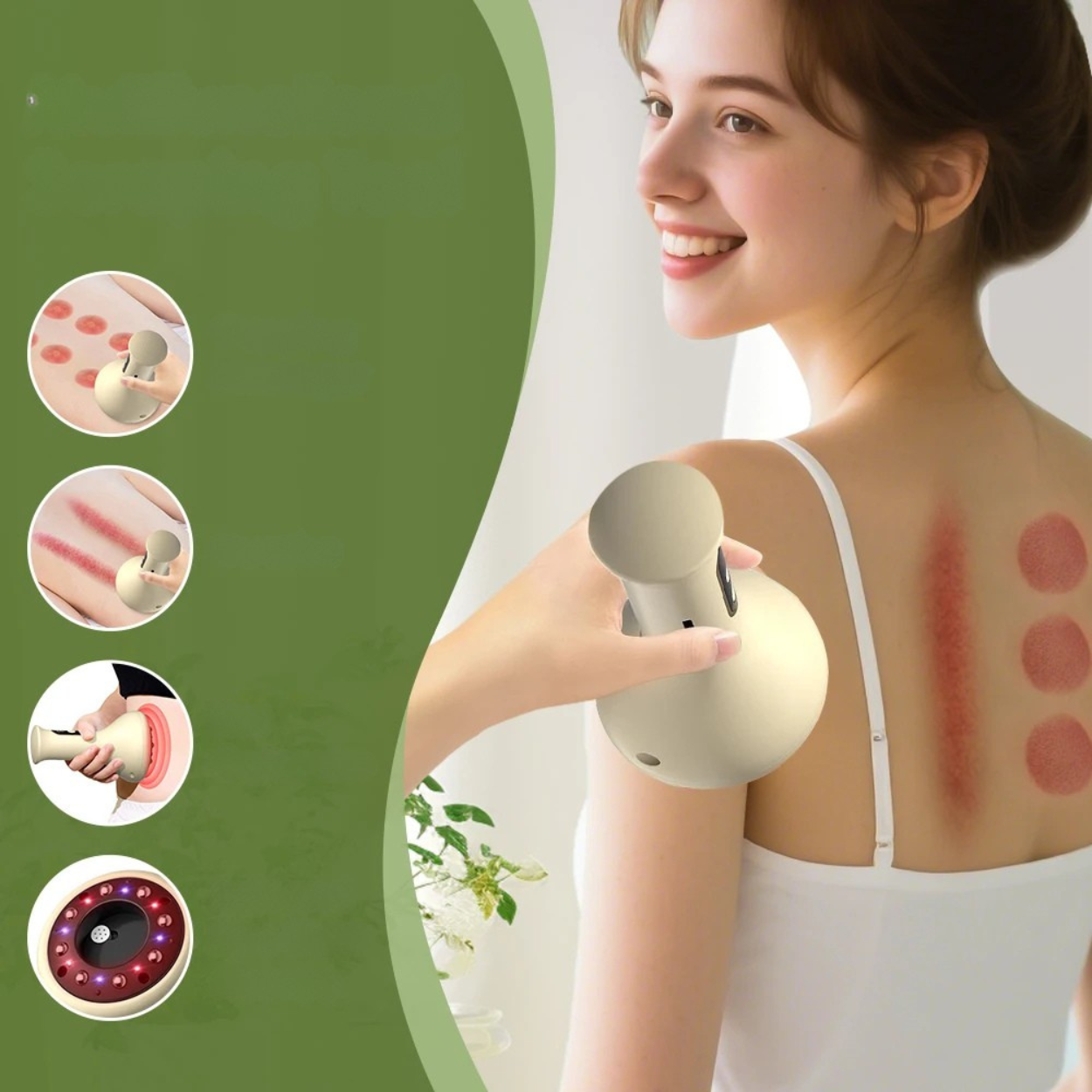 Multifunctional Electric Gua Sha Suction Cups for Body Massage