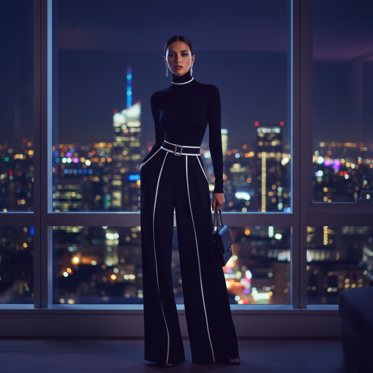 Elegant and Chic Women's Two-Piece Suit