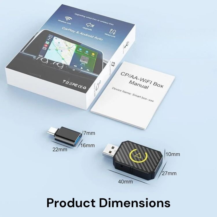 Marcherelle™ – Adaptateur CarPlay Sans Fil Compatible iOS & Android