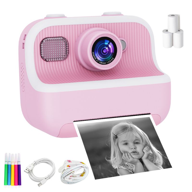 Marcherelle™ – Appareil Photo Enfant Impression Instantanée Sans Encre