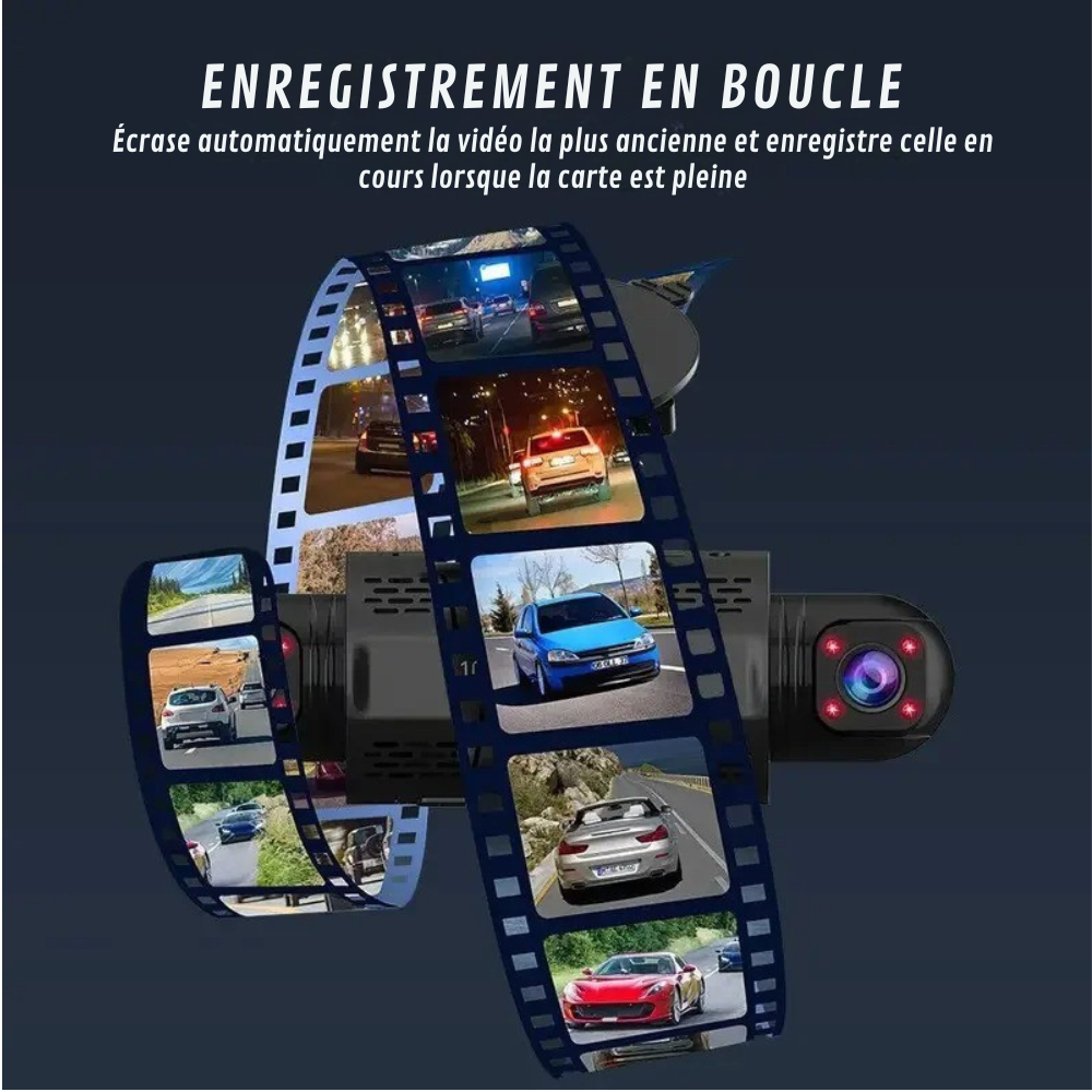 Marcherelle™ – Caméra de Voiture 4K UHD avec GPS Intégré