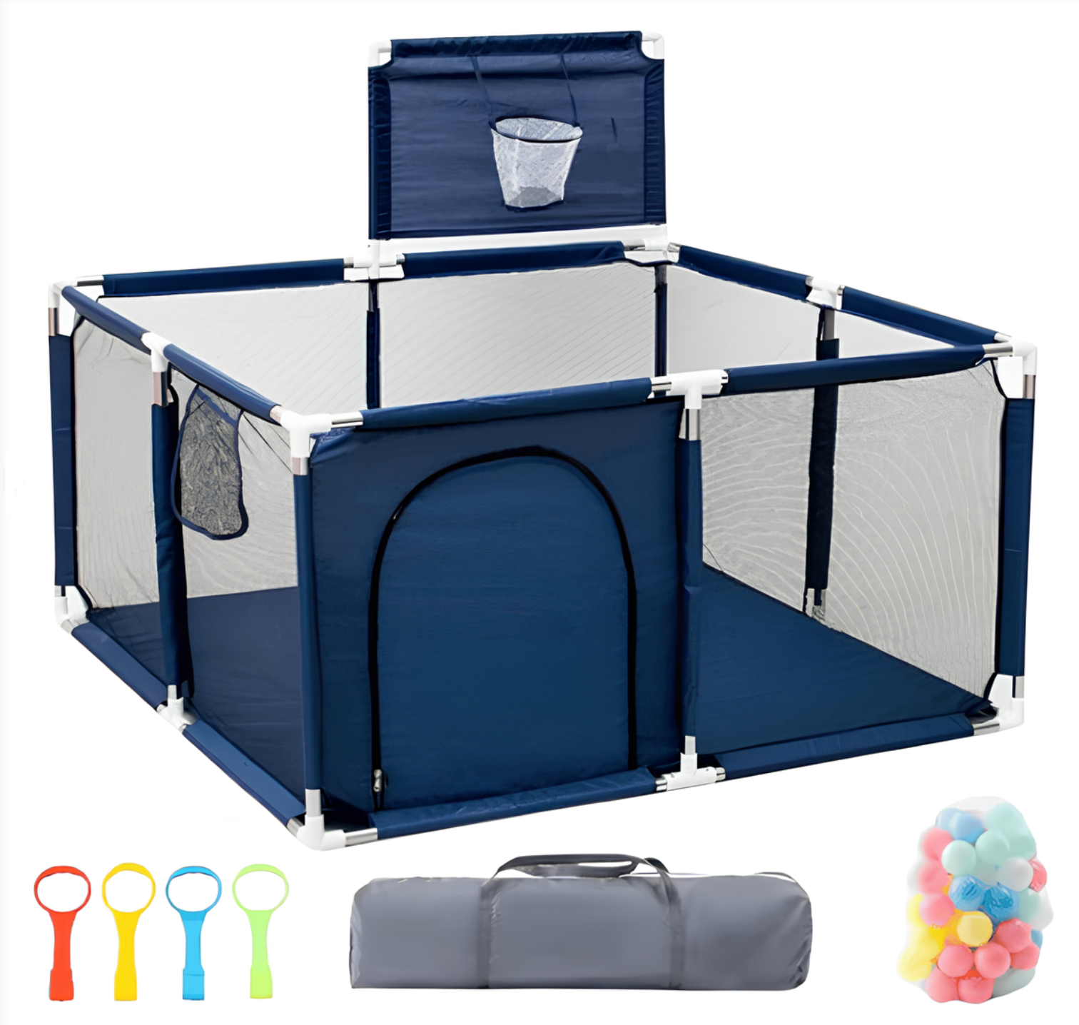 Marcherelle™ – Parc Bébé Polyvalent Sécurisé & Modulable