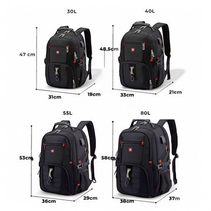 Marcherelle™ – Sac à Dos Voyage Unisex 35L Imperméable, Compartiment PC