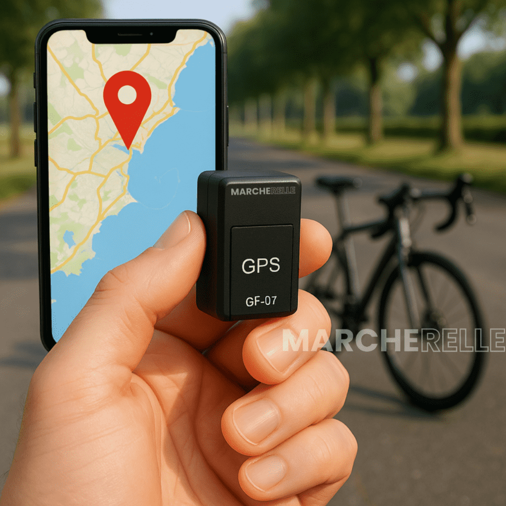 Marcherelle™ – Traceur GPS Vélo Sans Abonnement, Suivi Précis en Temps Réel