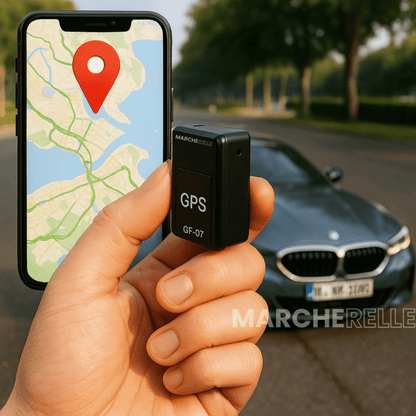 Marcherelle™ – Traceur GPS Voiture Sans Abonnement, Suivi Précis en Temps Réel