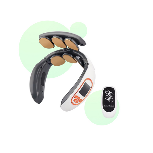 Masseur de Cou Haut de Gamme 6 Electrodes Réglables - Marcherelle