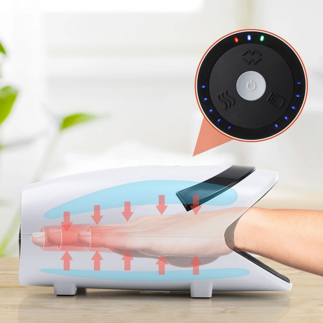 Electric Hand Massager with Heat and Relaxing Massage