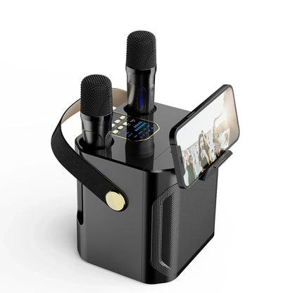 Portable Singing Speaker with Two Microphones