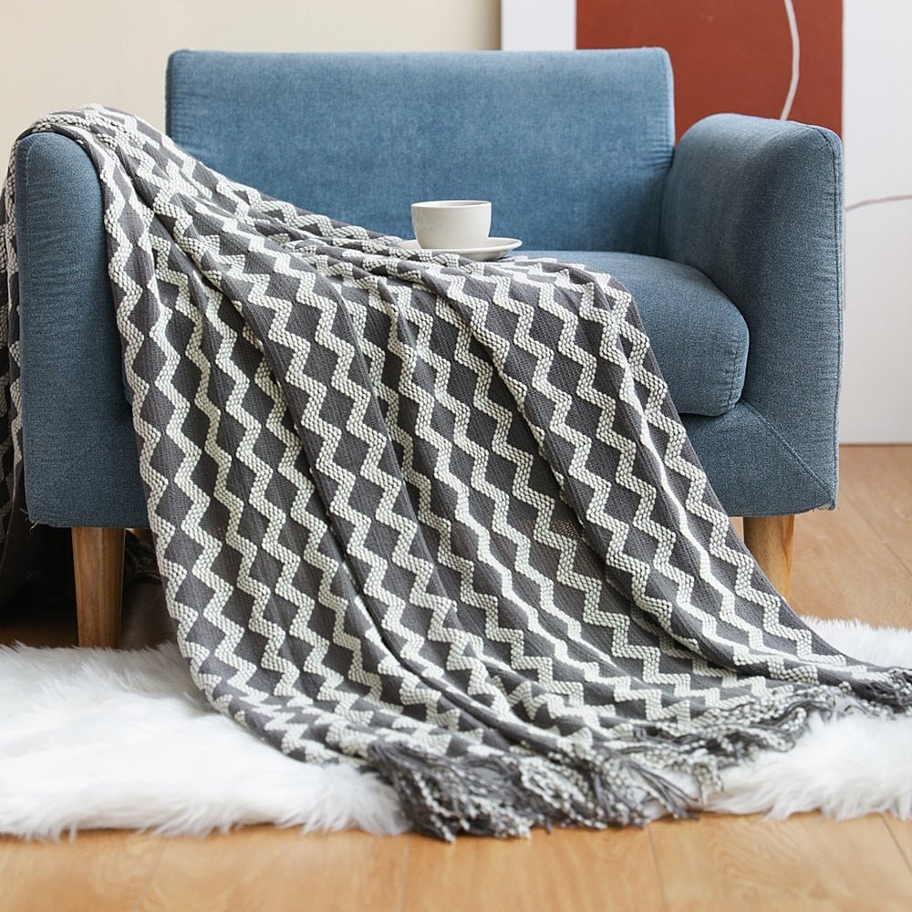 Cozy Knitted Blanket for a Warm Interior