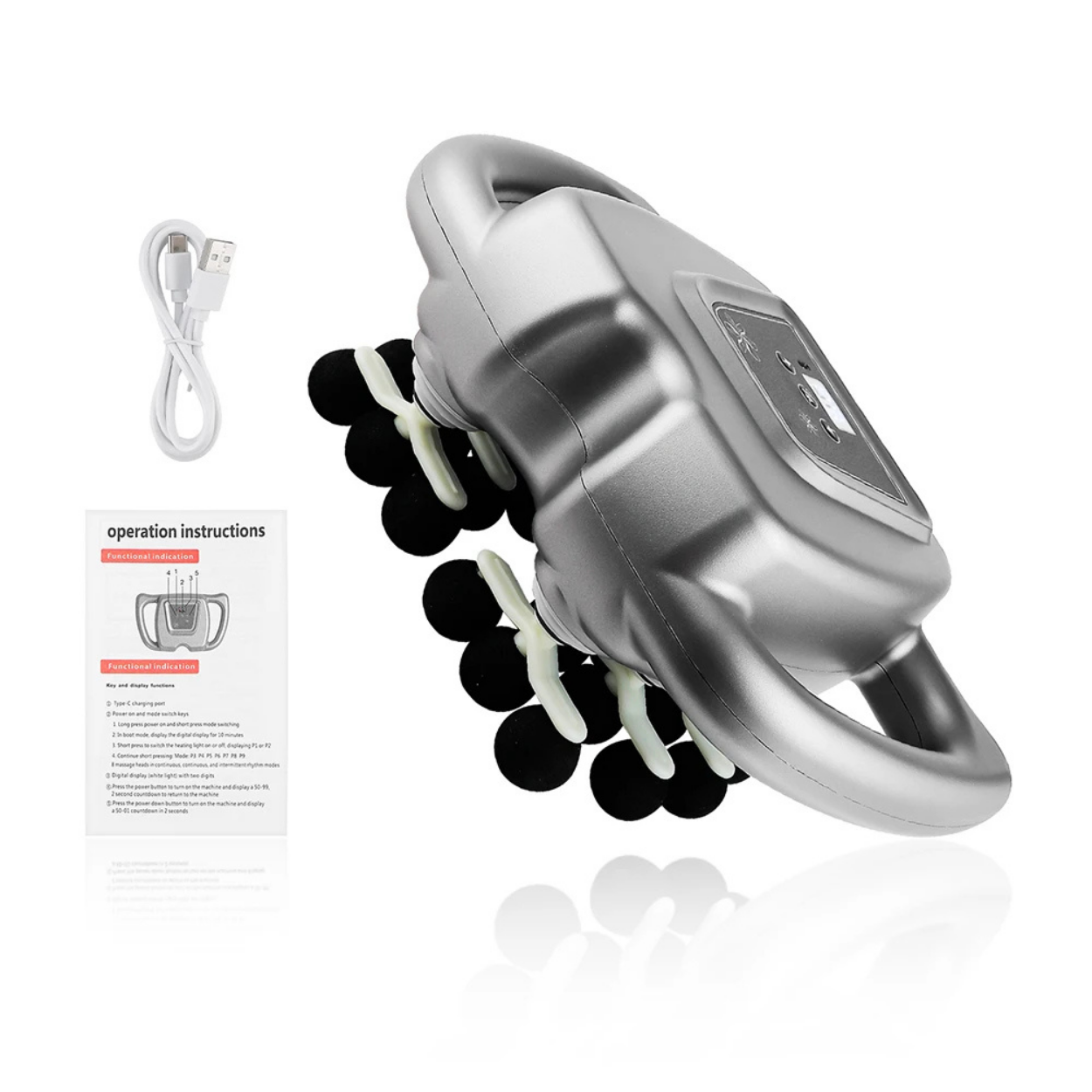 Professional Massage Gun with 24 Rollers