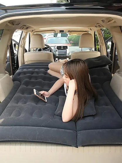 Gray and Comfortable Inflatable Car Mattress