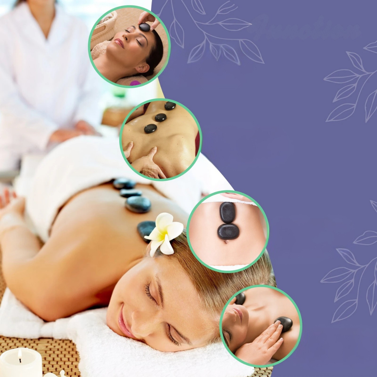 Basalt Heating Stone with Built-in Heater for Massage