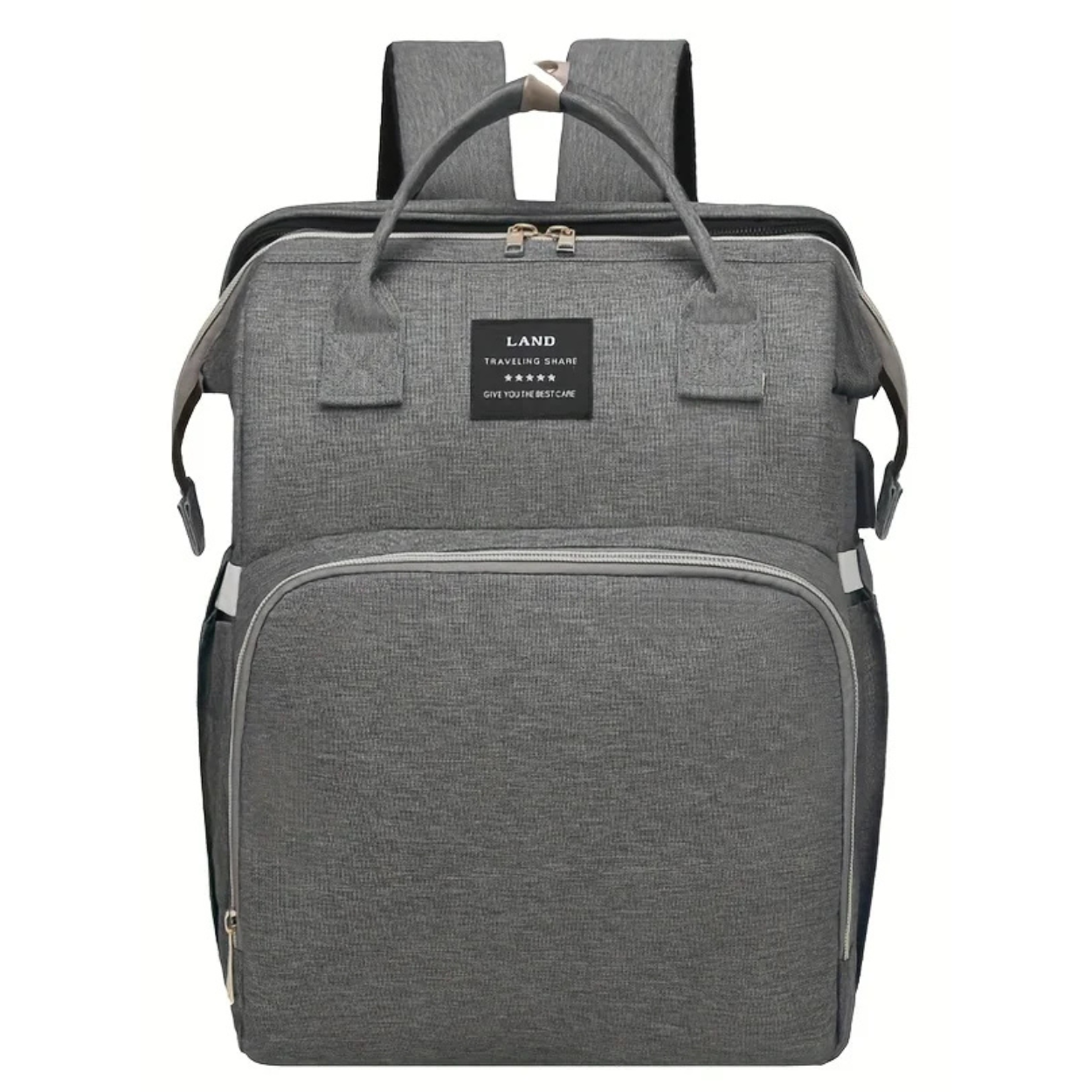 Convertible Diaper Bag with Travel Crib and Stroller